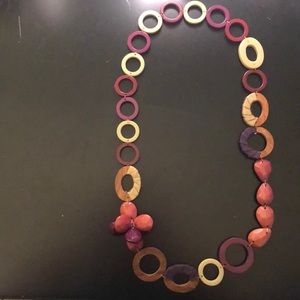 Boden mixed materials statement necklace